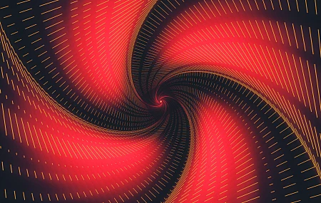 抽象 漩涡 AI艺术 红 黑 线条  电脑壁纸 4K壁纸