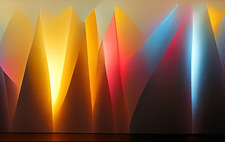 艺术 抽象 极简主义 超宽 彩色 曲线  电脑壁纸 4K壁纸