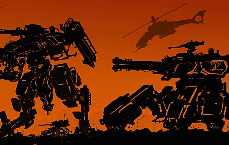 概念艺术 机甲 橙色 战争 坦克 机器人 科幻小说 金属齿轮固体 