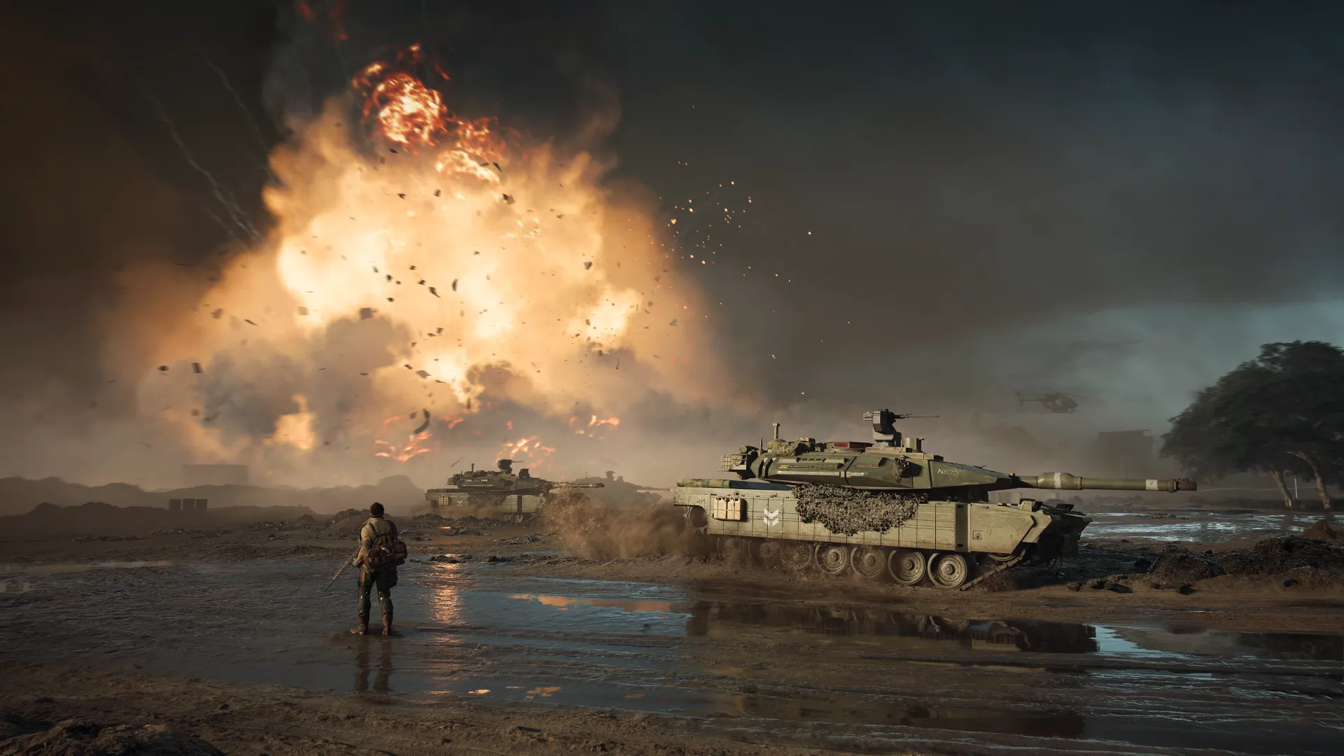 战场 战场 电子游戏 坦克 爆炸 