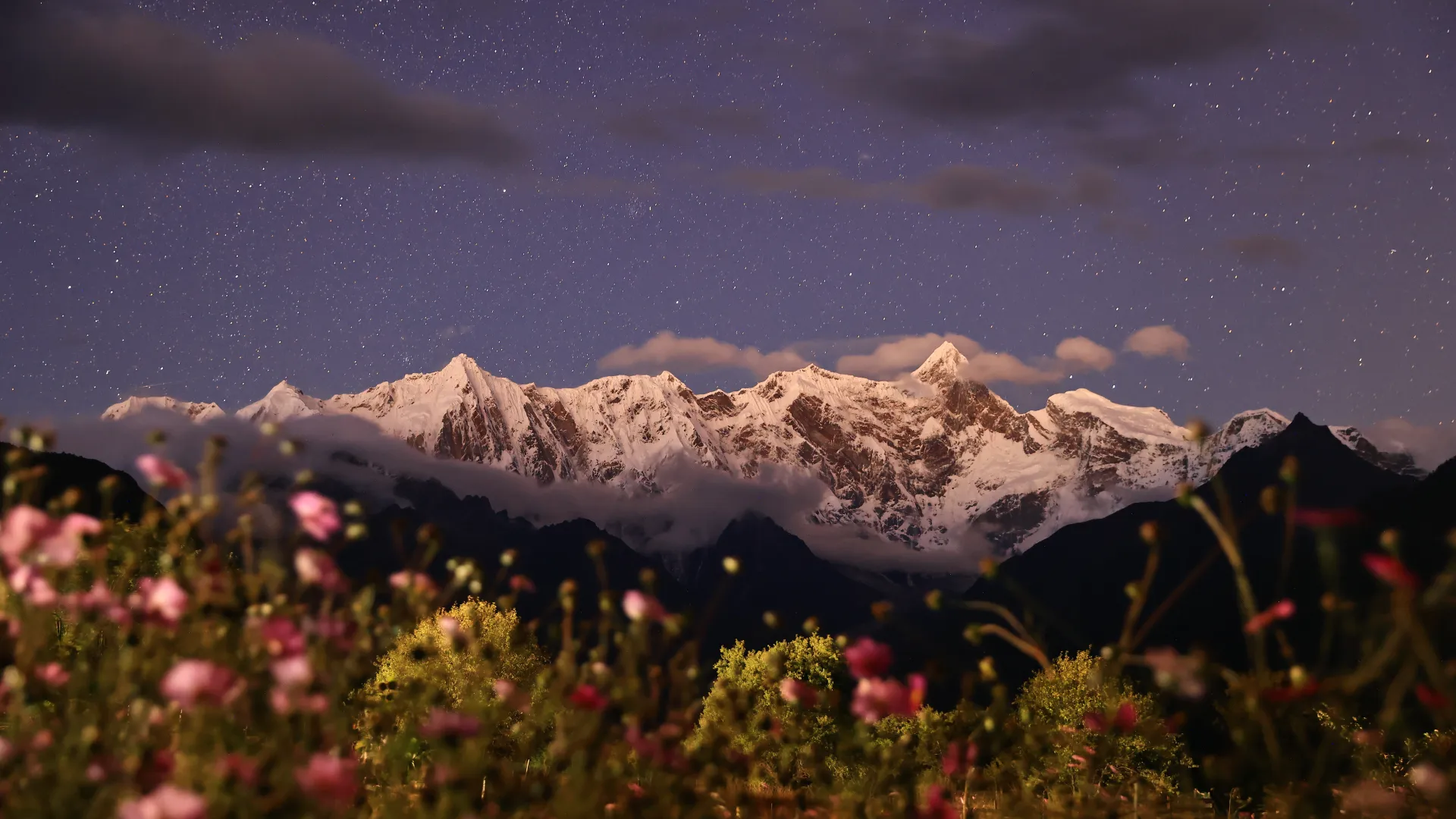 西藏 中国 雪峰 风景 自然 山脉 电脑壁纸 8K壁纸