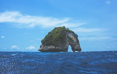 风景 海洋 天空 云 自然 石头 苔藓 波浪 水  电脑壁纸 4K壁纸