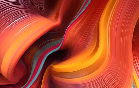 AI艺术 原图 插图 抽象  线条 曲线 版 彩色 图案 全色 电脑壁纸 4K壁纸