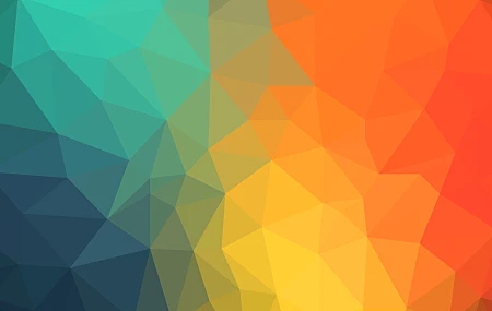 抽象 彩色 形状 三角形 橙色  电脑壁纸 4K壁纸