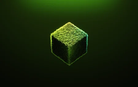  极简主义 背光 抽象 AI艺术 块 软梯度 草 绿色背景 绿色 立方体 游戏 梯度 游戏CG 