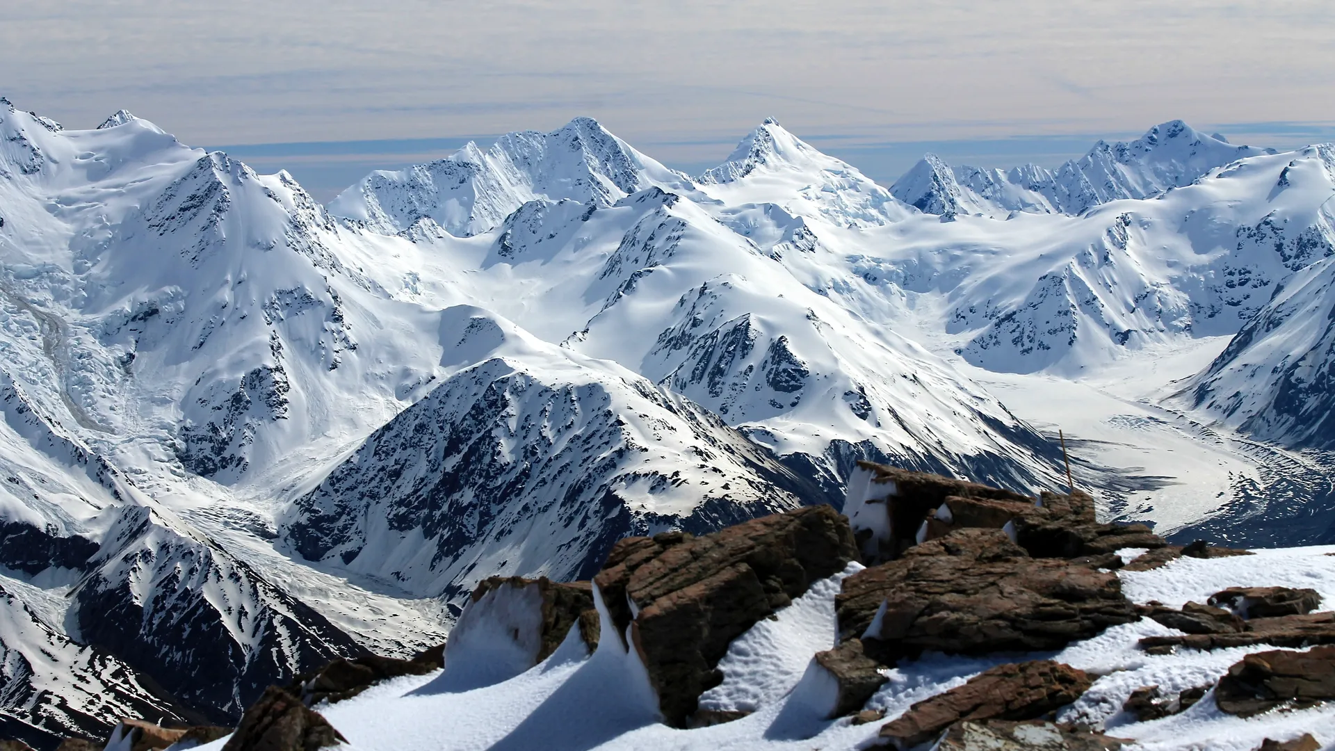 自然 景观 雪峰 雪 山  电脑壁纸 4K壁纸