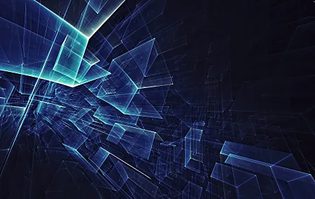 抽象 AI艺术 蓝色  电脑壁纸 4K壁纸