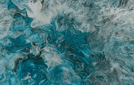 抽象 蓝色 AI艺术 形状 漩涡 绿松石  电脑壁纸 4K壁纸