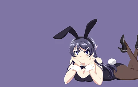 SeishunButaYar艒Wa兔女郎-SenpainoYumeWoMinai，樱岛美，兔耳朵，兔女装，动漫女郎，电脑壁纸，4K壁纸