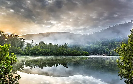 风景 树木 自然 湖泊 4K壁纸