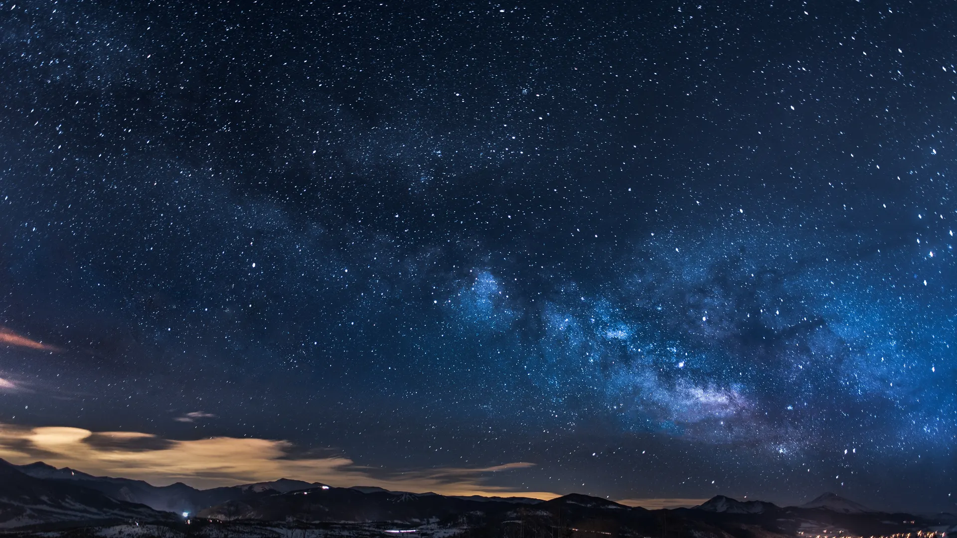 自然 繁星 树木 夜晚 蓝色 天空 银河 悠长的姿态 星空 星夜 