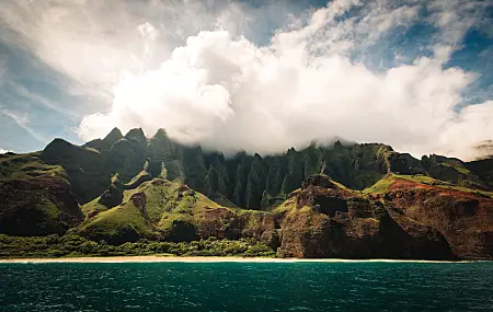 自然 风景 水域 海滩 树木 4K壁纸