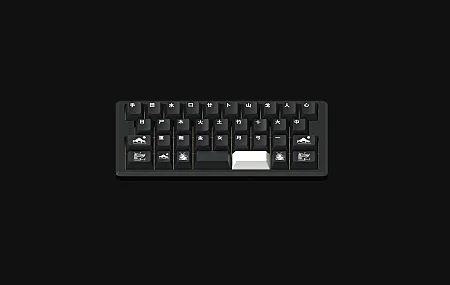 键盘 极简主义 技术 AI艺术 简单背景 黑色背景 