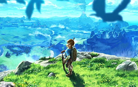 塞尔达 林克 塞尔达传奇：野性的呼吸 塞尔达的传奇 电子游戏 青色 