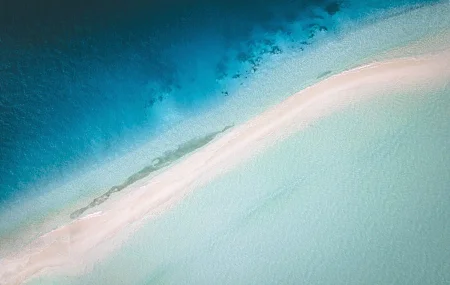 马尔代夫 热带 岛屿 海滩 鸟瞰 