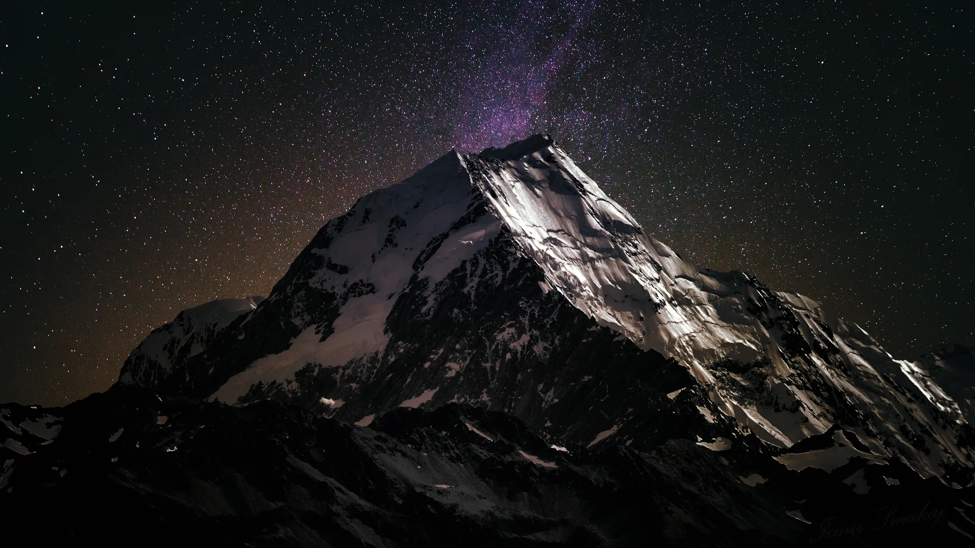 风景 山脉 星星 晴朗的天空 天空 