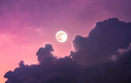 粉色 摄影 月亮 云彩 天空 