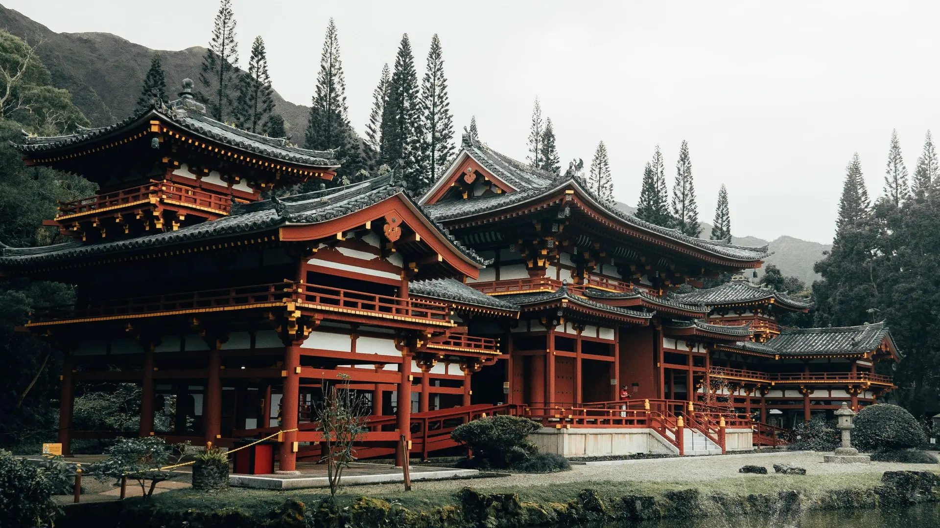 房屋 建筑 建筑 夏威夷比奥多因寺 亚洲建筑 