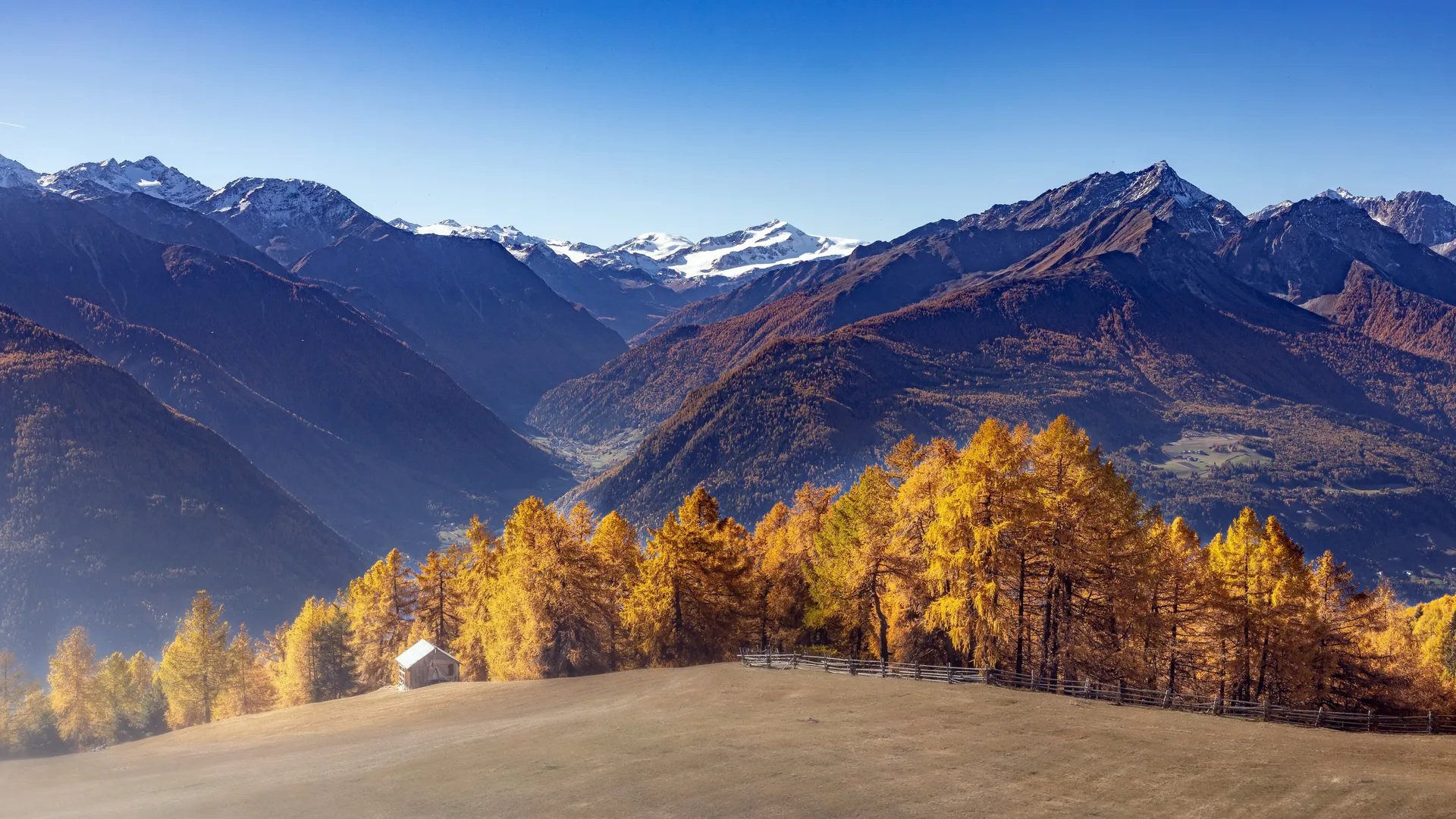 秋天 自然 户外 风景 山脉 