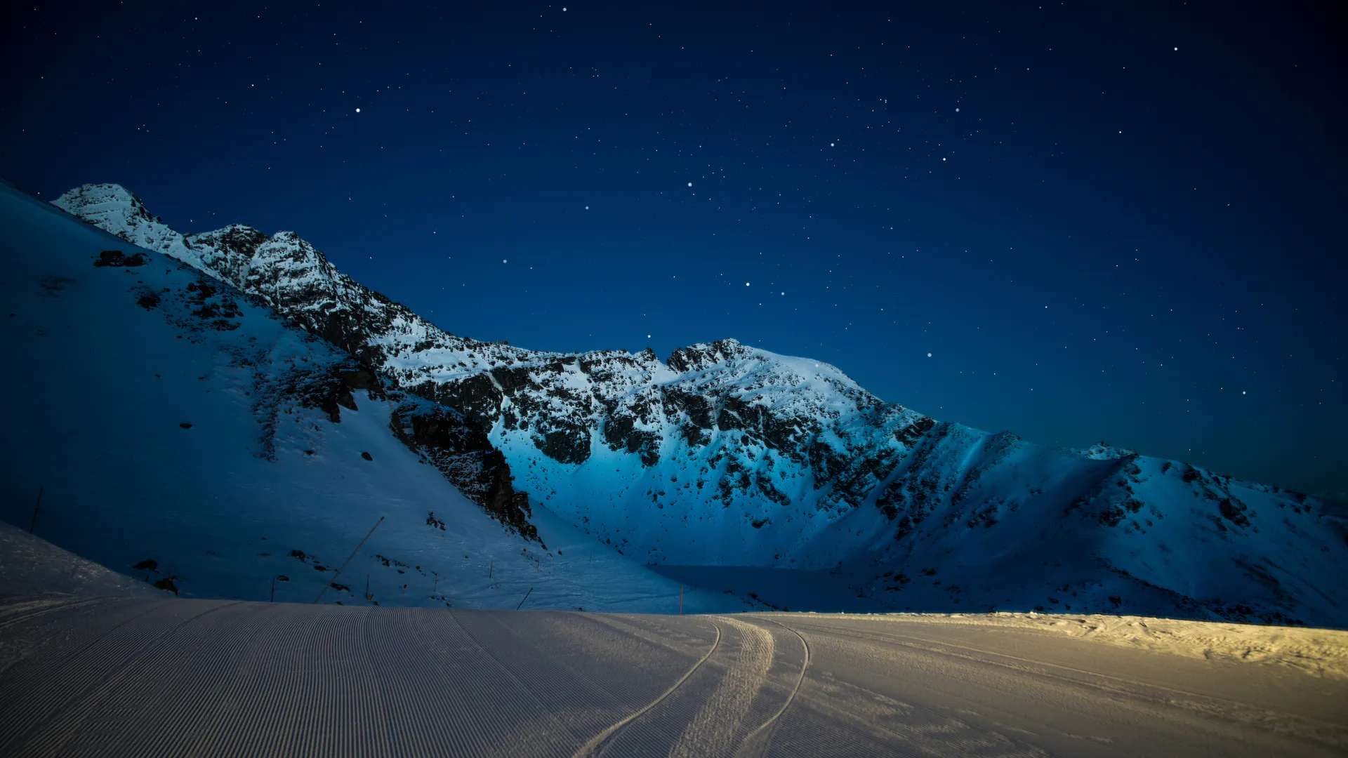 特雷·拉特克利夫 摄影 风景 冬天 夜晚 星星 灯光 新西兰 雪