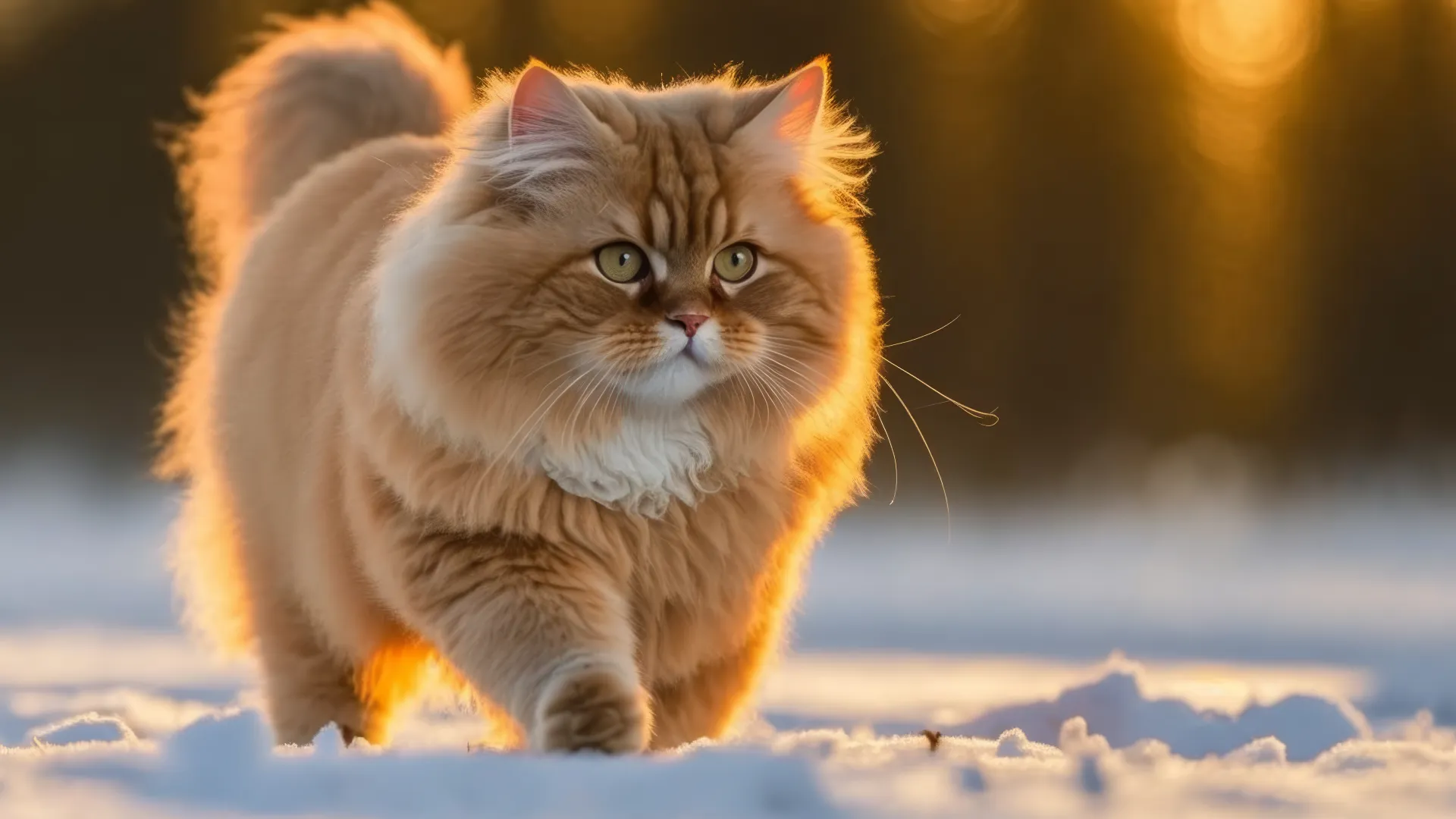 艺术 宠物 动物 猫 雪 冬天 虚幻 