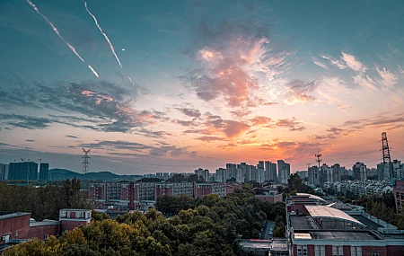 南京 城市 日落 中国 亚洲 黄昏 云 建筑 