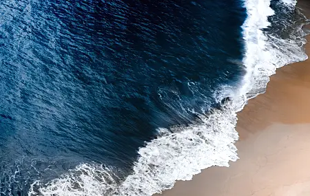 海滩 海浪 俯视 水 蓝色 自然 沙子 