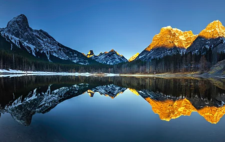 风景 湖 天空 水 山 树 