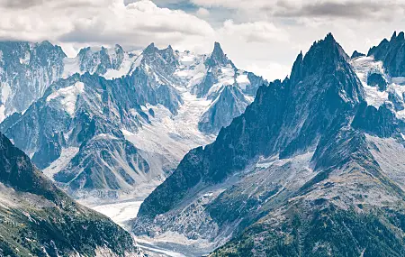 夏莫尼 勃朗峰 法国 风景 山脉 自然 