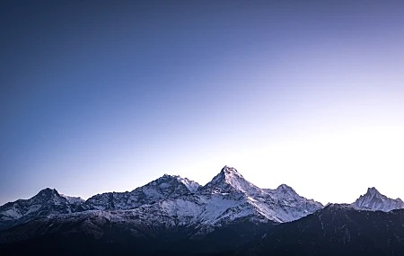 风景 自然 山 雪 天空 电脑壁纸 4K壁纸