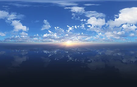 天空 云 太阳 反射 阳光 电脑壁纸 8K壁纸