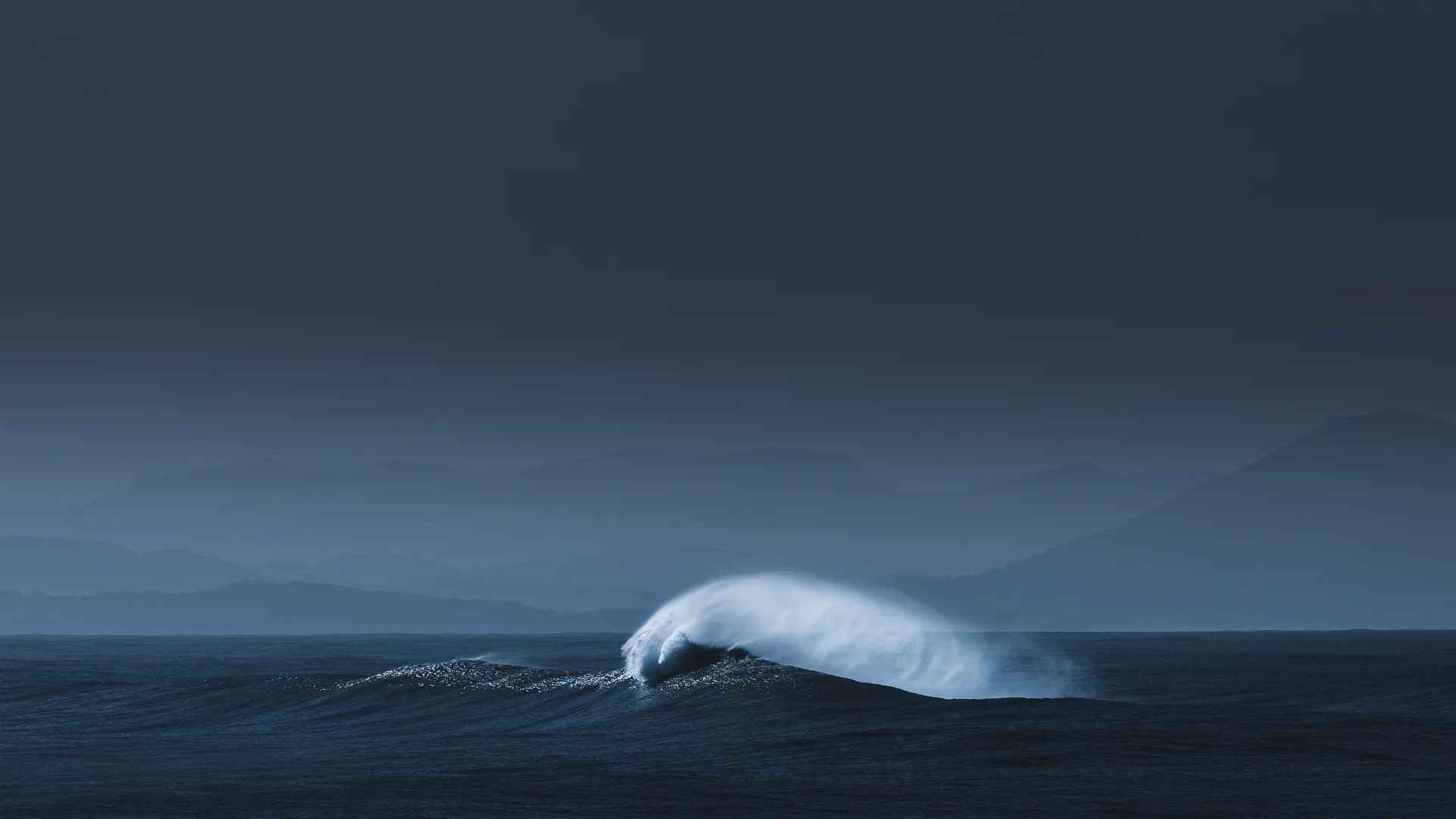 自然 风景 大海 海浪 夜晚  电脑壁纸 4K壁纸