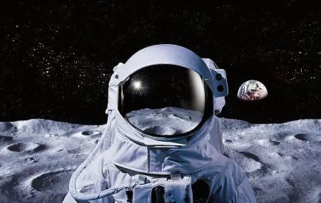 宇航员 太空 月球 地球 宇航服 宇航局  电脑壁纸 4K壁纸