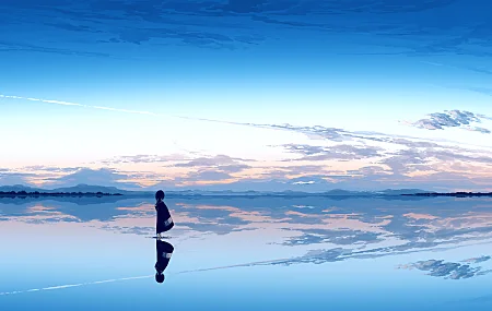 望向别处 水 云 天空 风景  电脑壁纸 4K壁纸