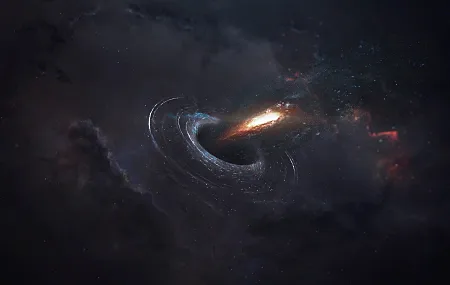 伽利 宇宙 太空 科幻小说 黑洞  电脑壁纸 4K壁纸