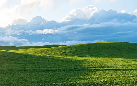 田野 风景 自然 云 天空 丘陵 微软 加利福尼亚  电脑壁纸 4K壁纸