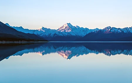 风景 湖泊 山景 反射 自然  电脑壁纸 4K壁纸