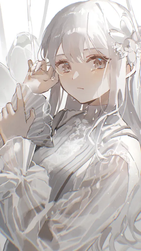  眼镜 动画 动画女孩 银发 彩色眼镜 