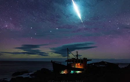 空间 宇宙 星星 天空 船 自然 风景 户外 电脑壁纸 4K壁纸