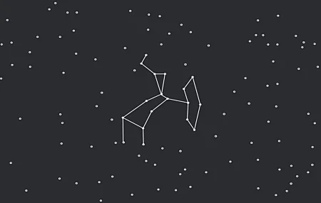 极简主义 星星 线条 艺术 星座 电脑壁纸 8K壁纸