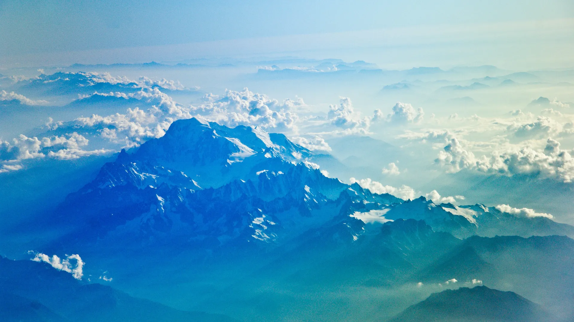 自然 雪 山 云 风景 蓝色 天空 山脉 电脑壁纸 4K壁纸