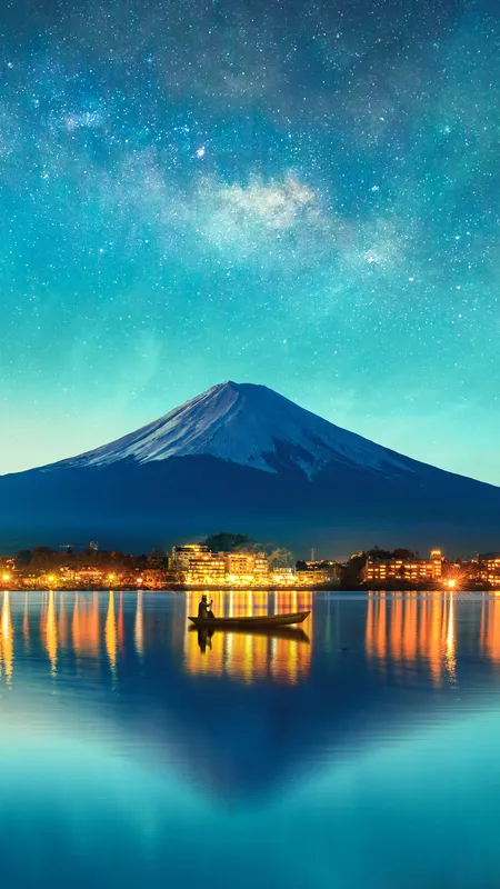 风景 城市 山脉 丘陵 倒影 车辆 船 星星 摄影 湖泊 4壁纸 手机壁纸 4K壁纸