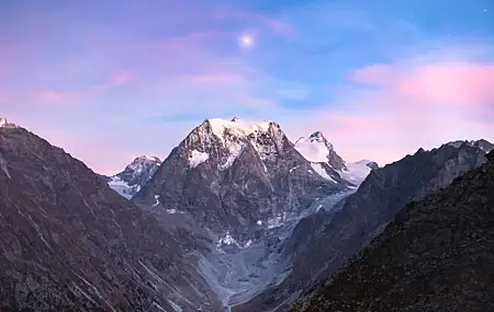 风景 山脉 雪 岩石 自然 4K壁纸