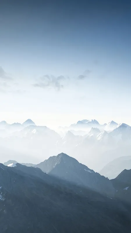 山顶 云 山 天空 雪 风景 自然 手机壁纸 4K壁纸