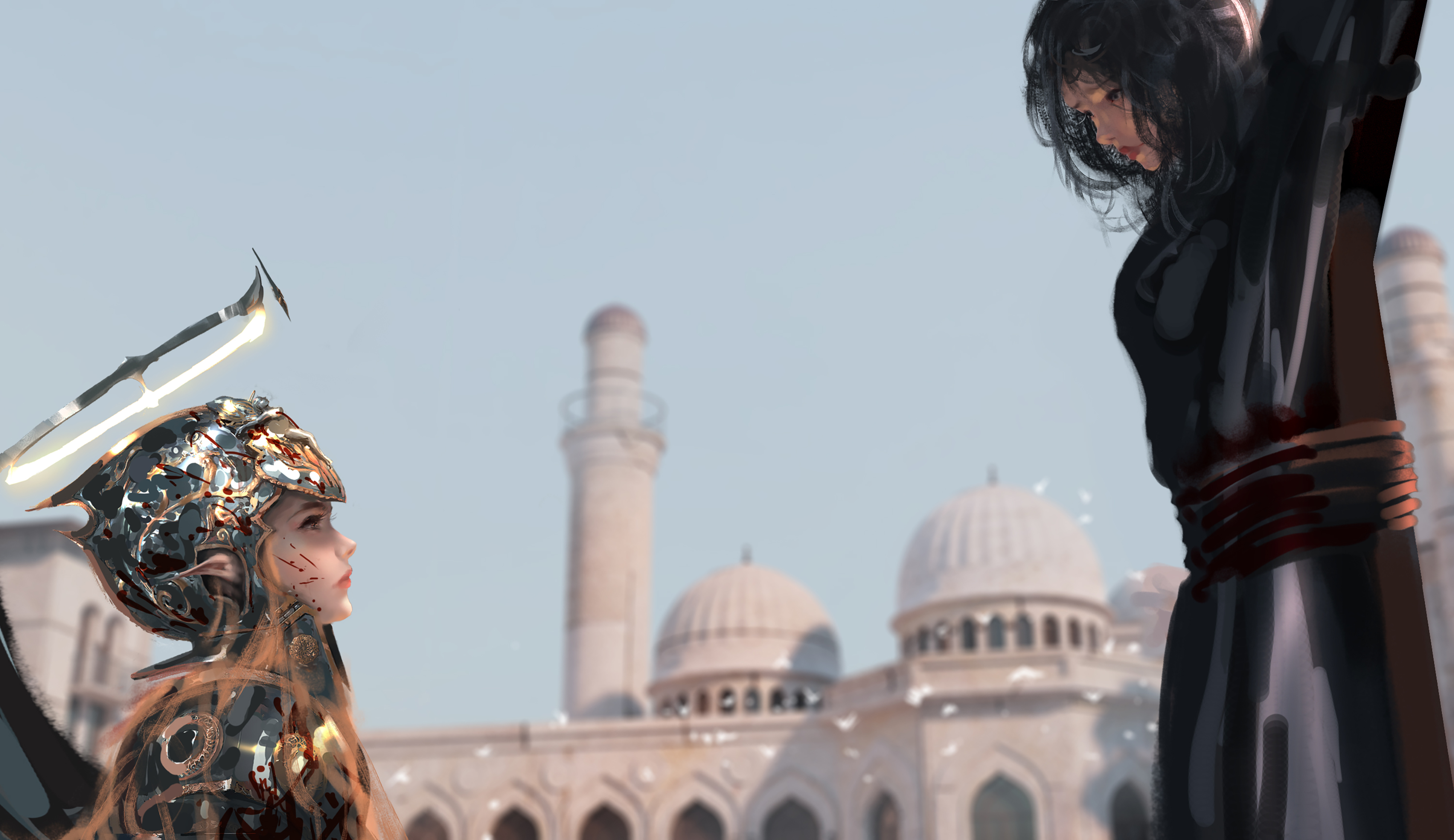 梦幻女孩 女人 对视 被绑的女人