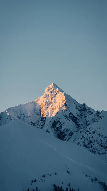山顶 雪山 山 雪 自然  手机壁纸 4K壁纸