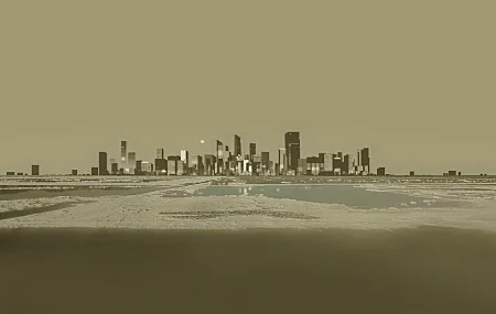 风景 插图 建筑 天空 水 城市 景观 摩天大楼 景观 8K壁纸