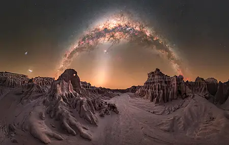 风景 银河 夜空 自然 摄影 4K壁纸