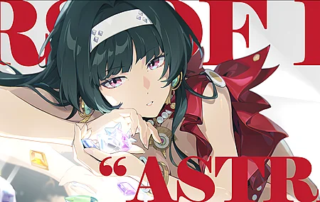 长发 绿头发 眼睛 躺下 动漫 女孩 游戏 简单背景 头带 宝石 倒影 发光 珍珠 4K壁纸