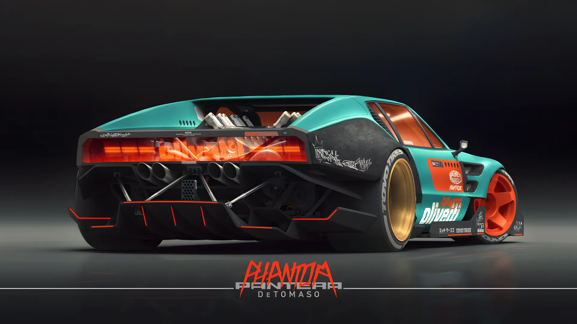 未来主义 汽车 升级 车辆 简单背景 汽车 后视镜 管道 CGI 宽屏 4K壁纸